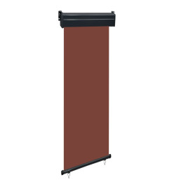 Auvent latéral de balcon 60x250 cm Marron