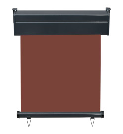 Auvent latéral de balcon 60x250 cm Marron