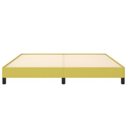 Cadre de lit Vert 160x200 cm Tissu