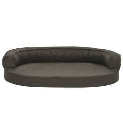 Matelas de lit ergonomique pour chien 75x53 cm Aspect de lin