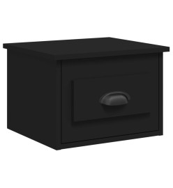 Tables de chevet murales 2 pcs noir 41,5x36x28 cm