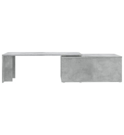 Table basse Gris béton 150x50x35 cm Aggloméré