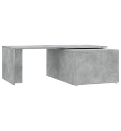 Table basse Gris béton 150x50x35 cm Aggloméré