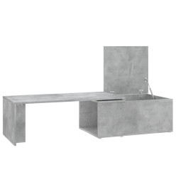 Table basse Gris béton 150x50x35 cm Aggloméré