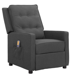 Fauteuil de massage Gris foncé Tissu