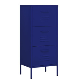 Armoire de rangement Bleu marine 42,5x35x101,5 cm Acier