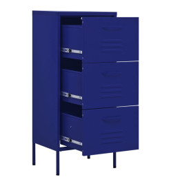 Armoire de rangement Bleu marine 42,5x35x101,5 cm Acier