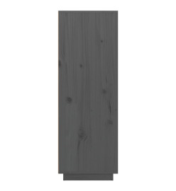 Buffet haut Gris 60x40x116,5 cm Bois massif de pin