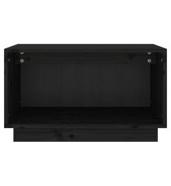 Meuble TV Noir 60x35x35 cm Bois de pin massif