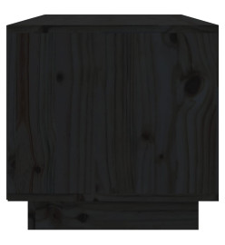 Meuble TV Noir 60x35x35 cm Bois de pin massif