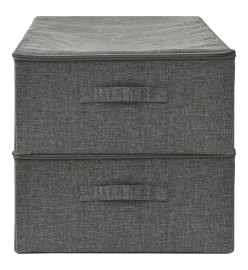 Boîtes de rangement 2 pcs Tissu 70x40x18 cm Anthracite