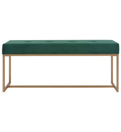 Banc 120 cm Vert Velours