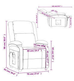 Fauteuil de massage Rouge Similicuir