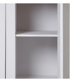 Garde-robe 3 portes Blanc 118x50x171,5cm Pin Assortiment Panama