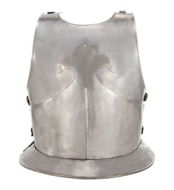 Cuirasse d'armure corporelle chevalier médiéval Argenté Acier