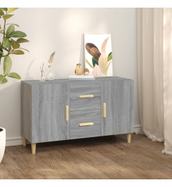 Buffet sonoma gris 100x36x60 cm bois d'ingénierie