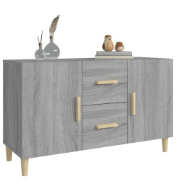 Buffet sonoma gris 100x36x60 cm bois d'ingénierie