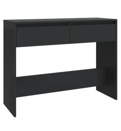 Table console Noir 100x35x76,5 cm Aggloméré