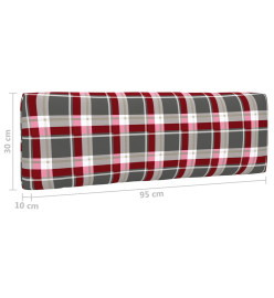 Salon de jardin palette 6pcs avec coussins pin imprégné de gris