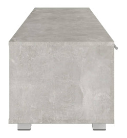 Meuble TV Gris béton 140x40x35 cm Bois d'ingénierie