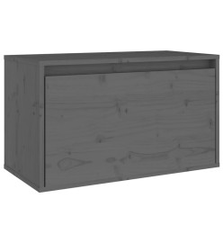 Armoire murale Gris 60x30x35 cm Bois de pin massif