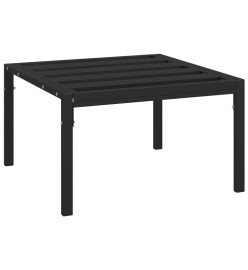 Table basse de jardin noir 60x60x35 cm acier