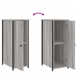 Tables de chevet 2 pcs sonoma gris 32x42x80cm bois d'ingénierie