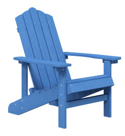 Chaise Adirondack de jardin PEHD Bleu marine