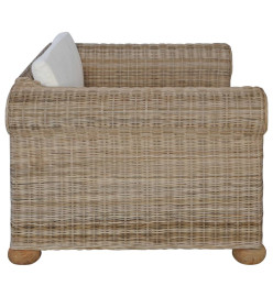 Fauteuil avec coussins Rotin naturel