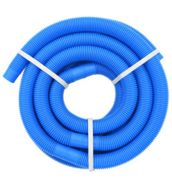 Tuyau de piscine avec colliers de serrage Bleu 38 mm 6 m