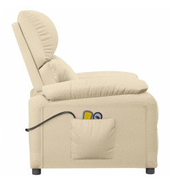 Fauteuil électrique de massage Crème Tissu