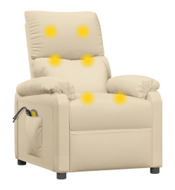 Fauteuil électrique de massage Crème Tissu