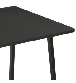 Bureau avec étagère Noir 102x50x117 cm