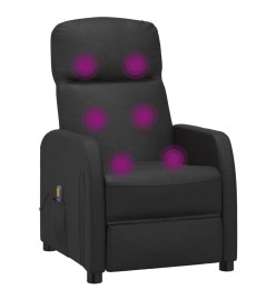 Fauteuil de massage Noir Similicuir