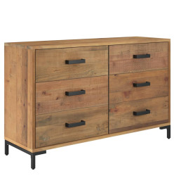 Buffet Marron 110x35x70 cm Bois de pin massif