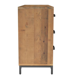 Buffet Marron 110x35x70 cm Bois de pin massif