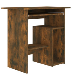 Bureau Chêne fumé 80x45x74 cm Bois d'ingénierie