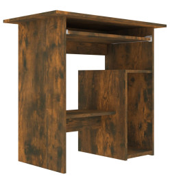 Bureau Chêne fumé 80x45x74 cm Bois d'ingénierie