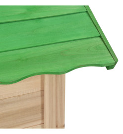 Maison de jeu pour enfants Bois de sapin Vert