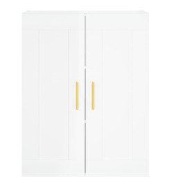 Armoire murale blanc brillant 69,5x34x90 cm bois d'ingénierie