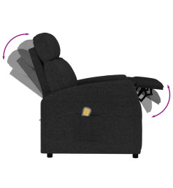 Fauteuil de massage Noir Tissu