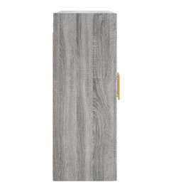 Armoire murale sonoma gris 69,5x34x90 cm bois d'ingénierie