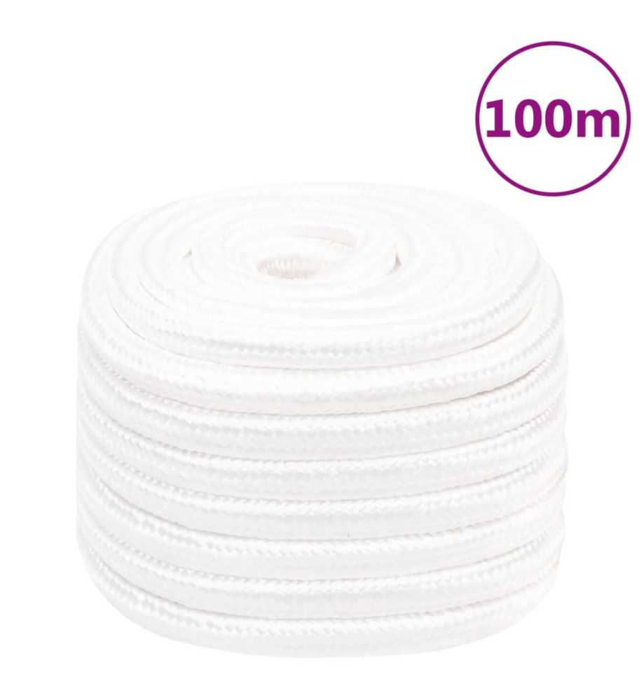 Corde de bateau Blanc complet 20 mm 100 m Polypropylène