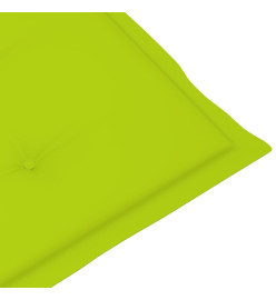 Chaises inclinables de jardin avec coussins 8 pcs Teck solide
