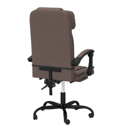 Fauteuil inclinable de bureau Marron Similicuir