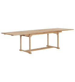 Table extensible de jardin 180-280x100x75 cm Teck solide