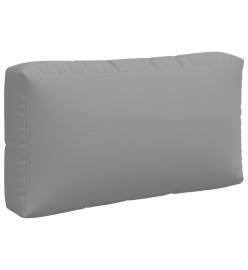 Coussins de palette 3 pcs gris tissu