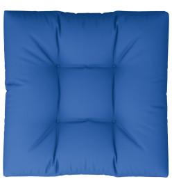 Coussin de palette bleu royal 70x70x12 cm tissu