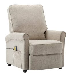 Fauteuil électrique de massage Crème Tissu