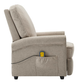 Fauteuil électrique de massage Crème Tissu